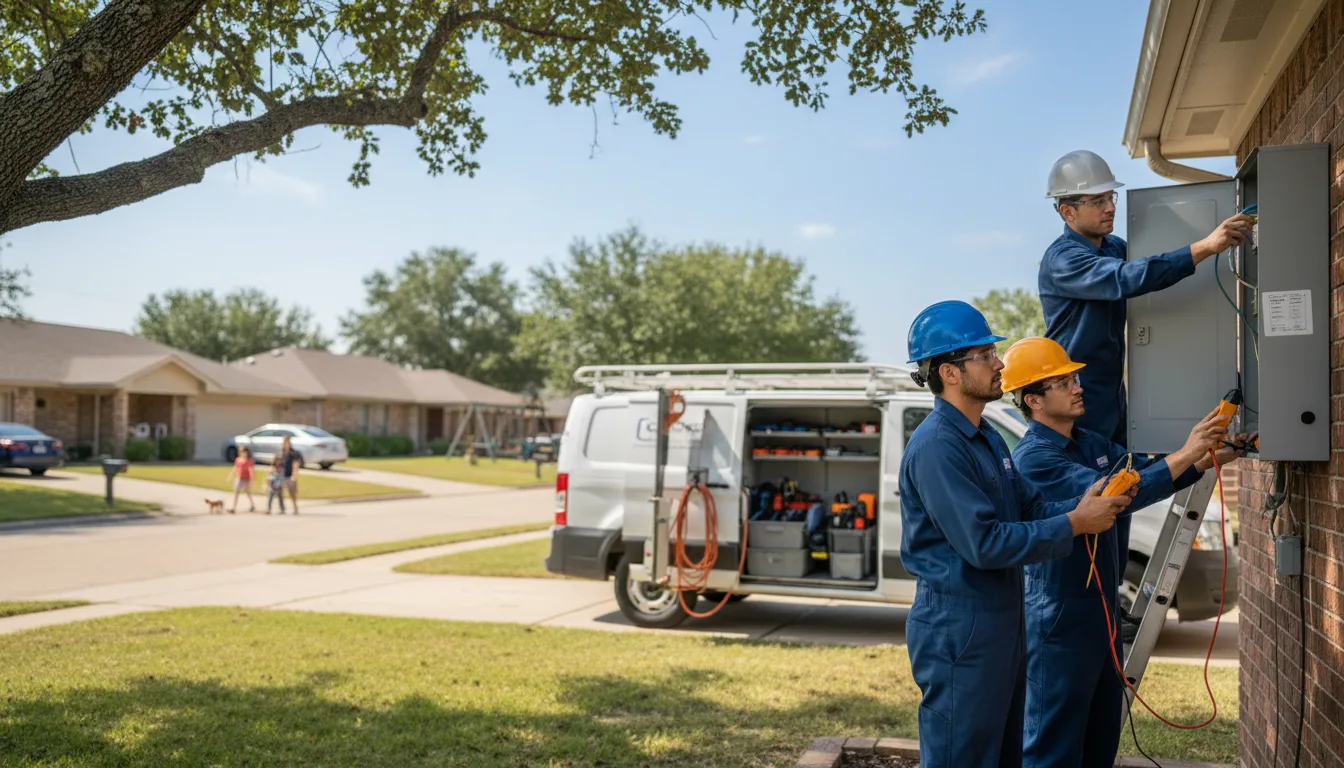 Certified electrician providing emergency electrical services in Elma, IA